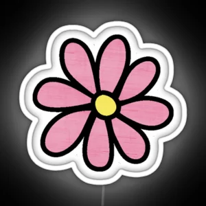 Pink Daisy RGB Neon Sign