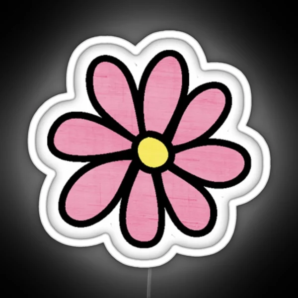 Pink Daisy RGB Neon Sign