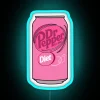 Vintage Neon Sign with Pink and Blue RGB LED Lighting