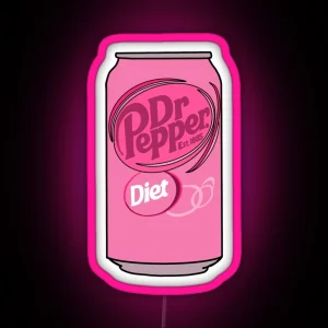 Pink Diet Dr Pepper RGB Neon Sign