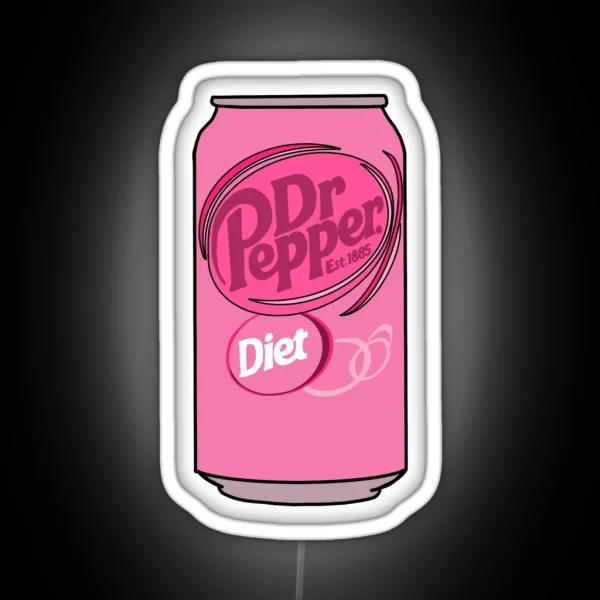 Pink Diet Dr Pepper RGB Neon Sign