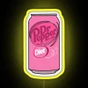 RGB Pink Diet Dr Pepper Neon Sign with Adjustable Brightness Options