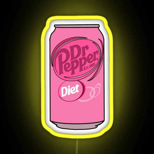Pink Diet Dr Pepper RGB Neon Sign