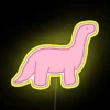 RGB Neon Signs with Pink Dinosaur led Two Inch Display