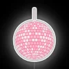RGB Color Changing Pink Disco Ball Neon LED Sign Display
