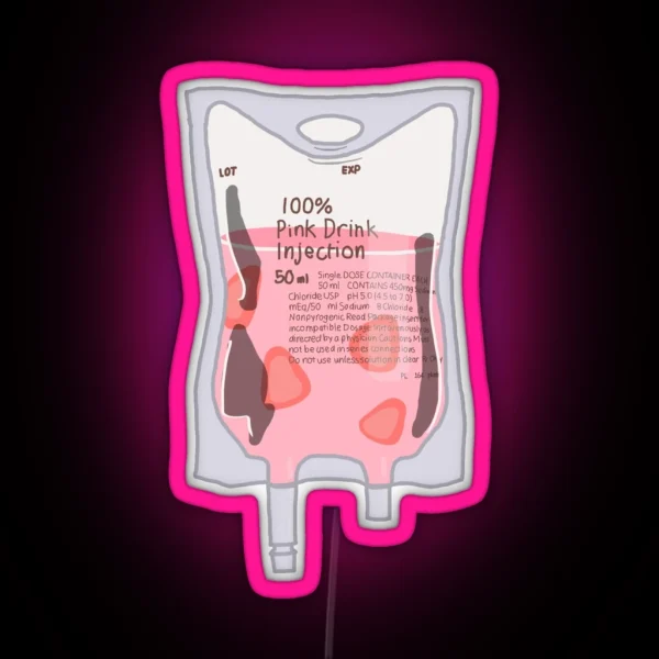 Pink Drink IV RGB Neon Sign