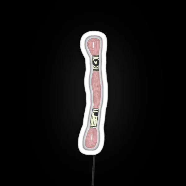 Pink Embroidery Skein RGB Neon Sign