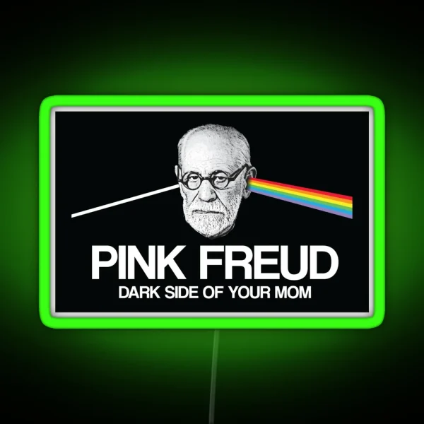 Pink Freud Dark Side Of Your Mom RGB Neon Sign