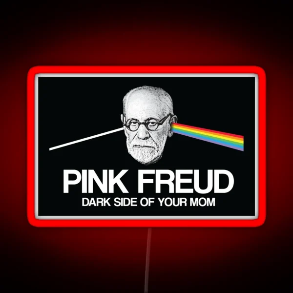 Pink Freud Dark Side Of Your Mom RGB Neon Sign