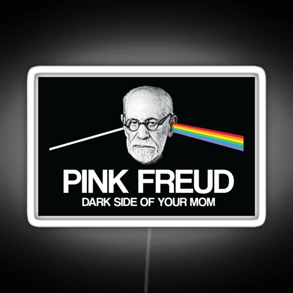 Pink Freud Dark Side Of Your Mom RGB Neon Sign
