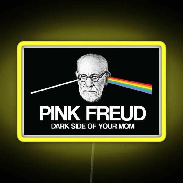 Pink Freud Dark Side Of Your Mom RGB Neon Sign