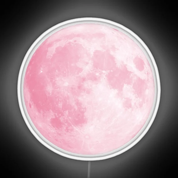 Pink Full Moon RGB Neon Sign