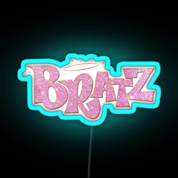 Pink Glitter Bratz RGB Neon Sign