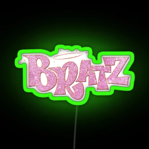 Pink Glitter Bratz RGB Neon Sign