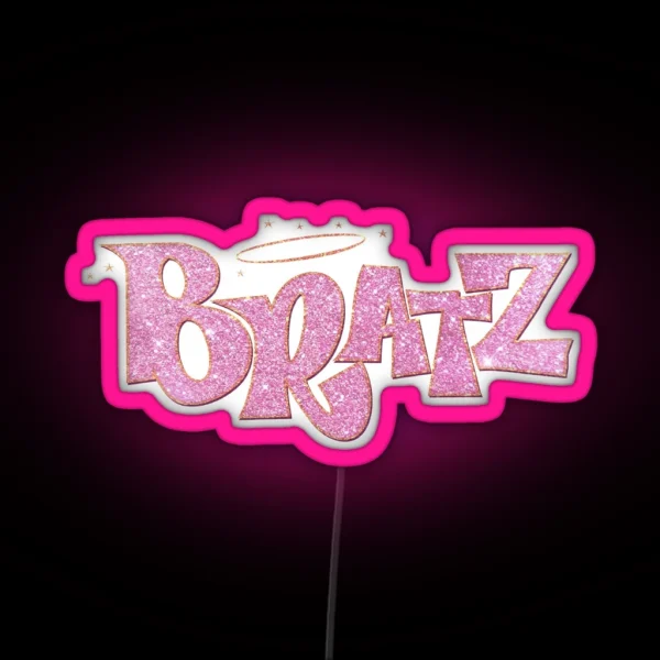 Pink Glitter Bratz RGB Neon Sign