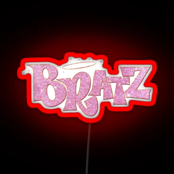 Pink Glitter Bratz RGB Neon Sign