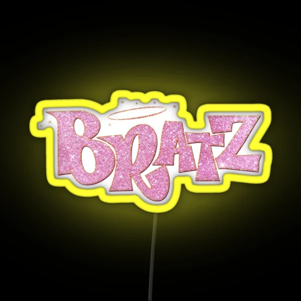 Pink Glitter Bratz RGB Neon Sign