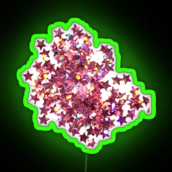 Pink Glitter RGB Neon Sign