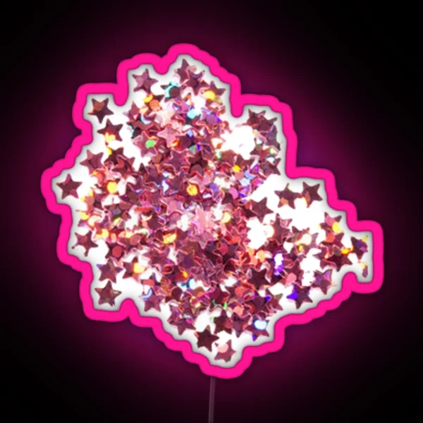 Pink Glitter RGB Neon Sign