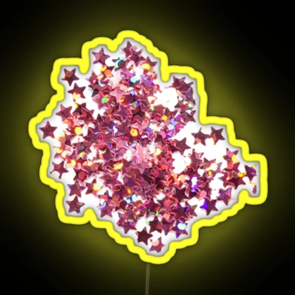 Pink Glitter RGB Neon Sign