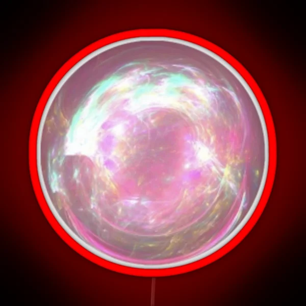 Pink Glitter Sphere RGB Neon Sign