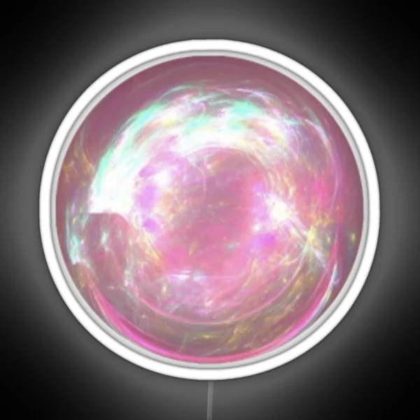 Pink Glitter Sphere RGB Neon Sign