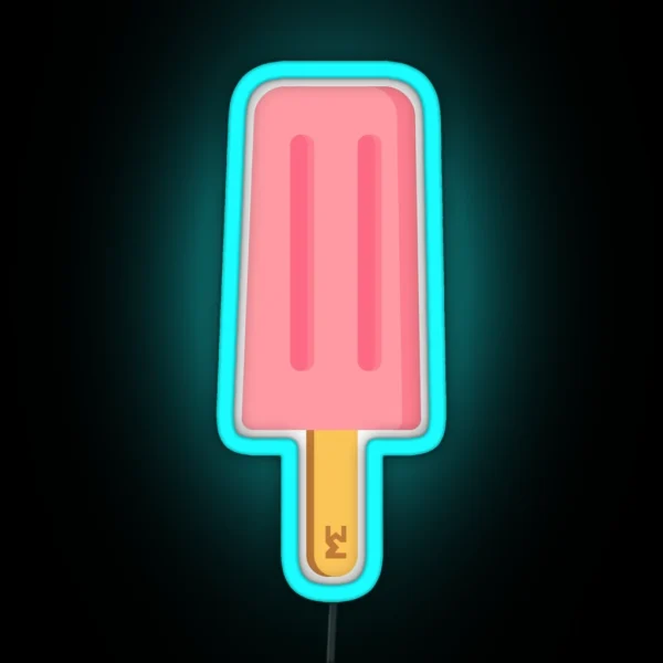 Pink Ice Lolly RGB Neon Sign