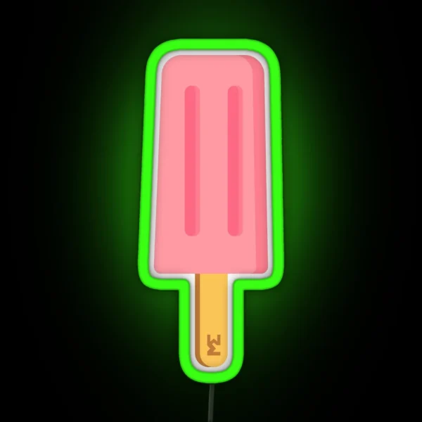 Pink Ice Lolly RGB Neon Sign