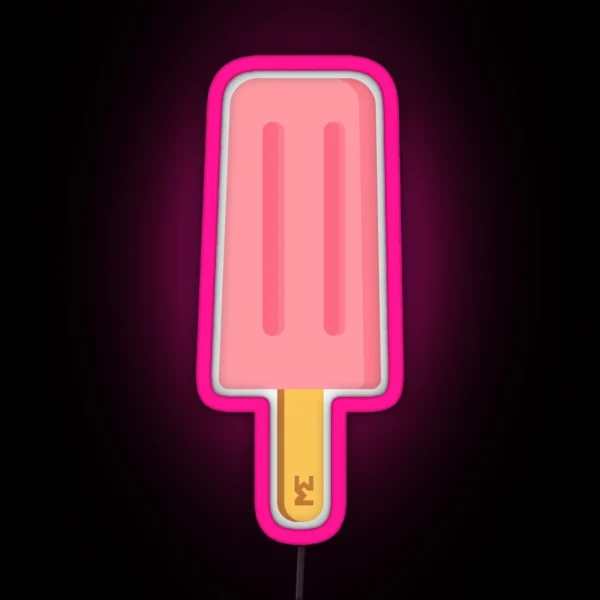 Pink Ice Lolly RGB Neon Sign