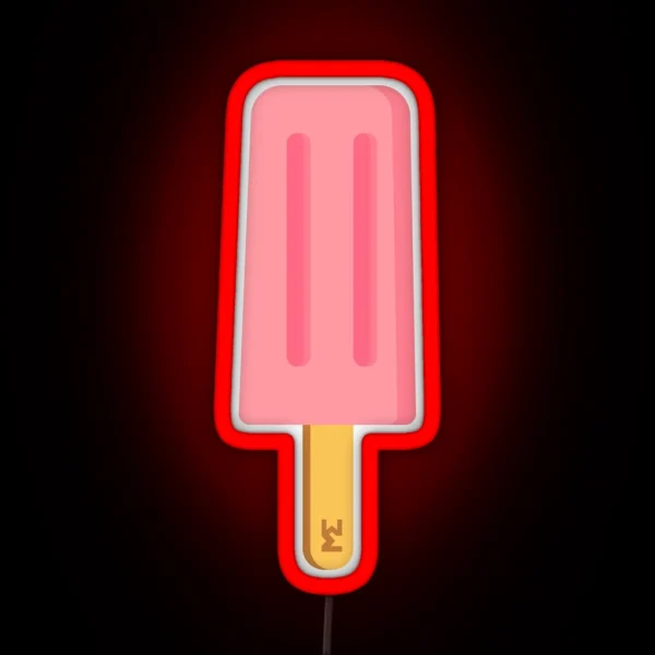 Pink Ice Lolly RGB Neon Sign