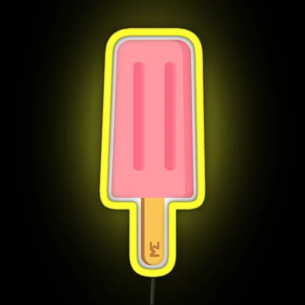 Pink Ice Lolly RGB Neon Sign