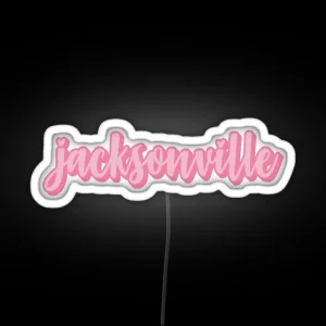 Pink Jacksonville RGB Neon Sign