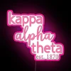 Customizable Pink Greek Letter Sorority Theme RGB LED Neon Sign