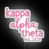 Vintage Pink Kappa Alpha Theta Greek Neon Symbolic Room Decoration Sign.