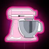 RGB Neon Sign of Vintage KitchenAid Stand Mixer in Pink