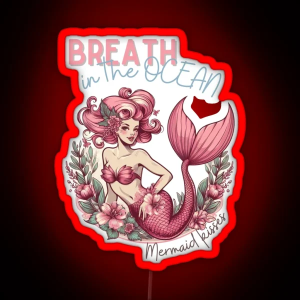 Pink Mermaid RGB Neon Sign