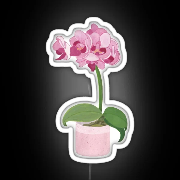 Pink Mini Orchid RGB Neon Sign