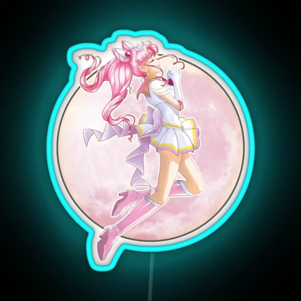 Pink Moon RGB Neon Sign