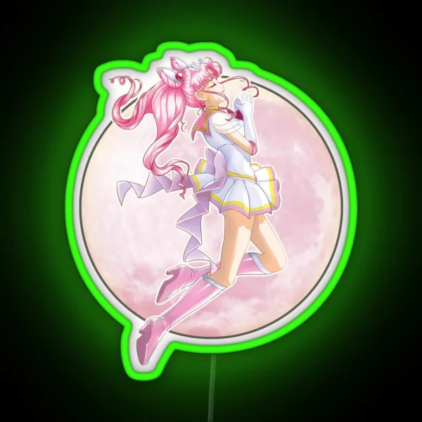 Pink Moon RGB Neon Sign