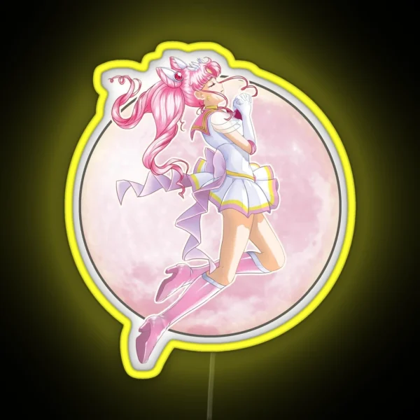 Pink Moon RGB Neon Sign
