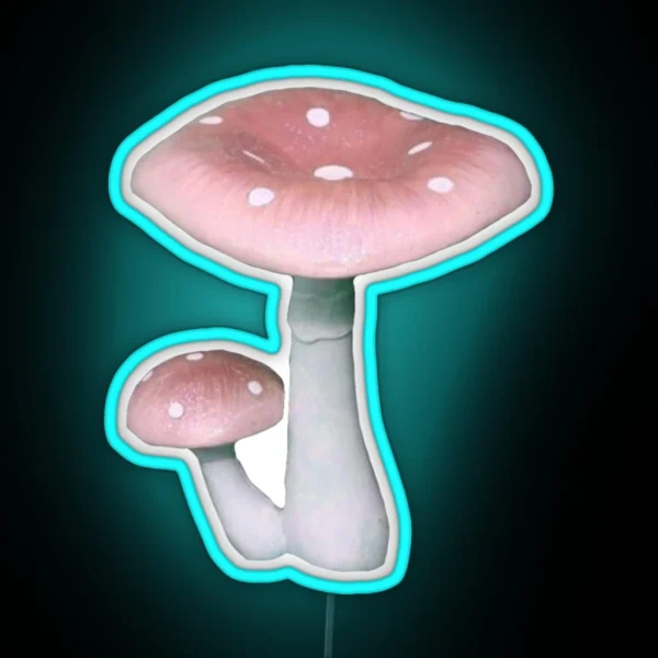Pink Mushrooms RGB Neon Sign