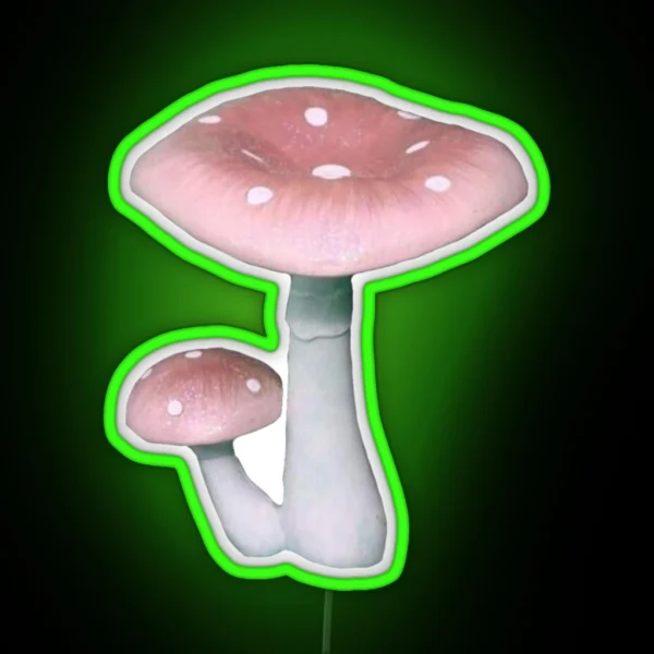 Pink Mushrooms RGB Neon Sign
