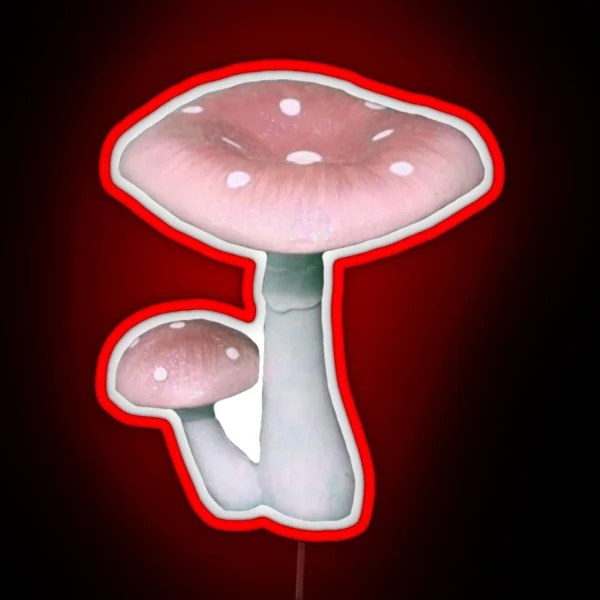 Pink Mushrooms RGB Neon Sign