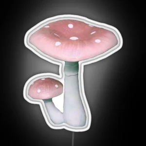 Pink Mushrooms RGB Neon Sign