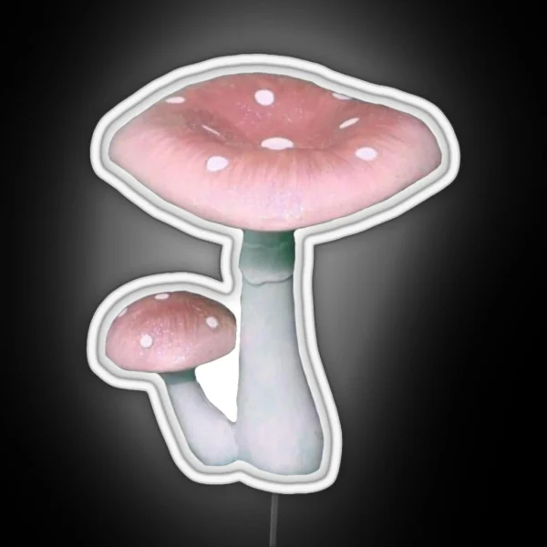 Pink Mushrooms RGB Neon Sign