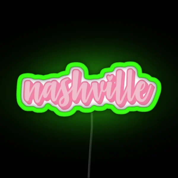 Pink Nashville RGB Neon Sign