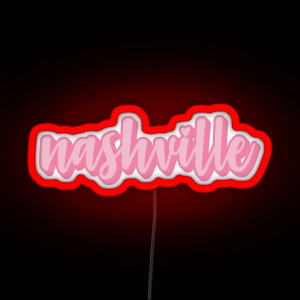 Pink Nashville RGB Neon Sign