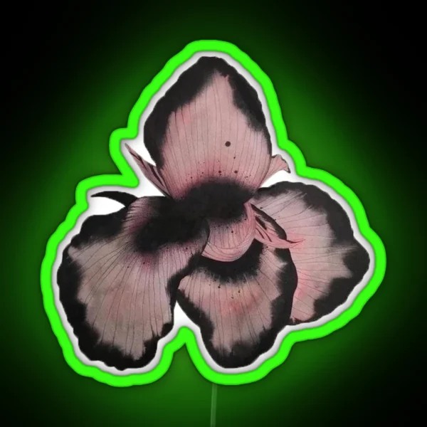 Pink Orchid Flower RGB Neon Sign
