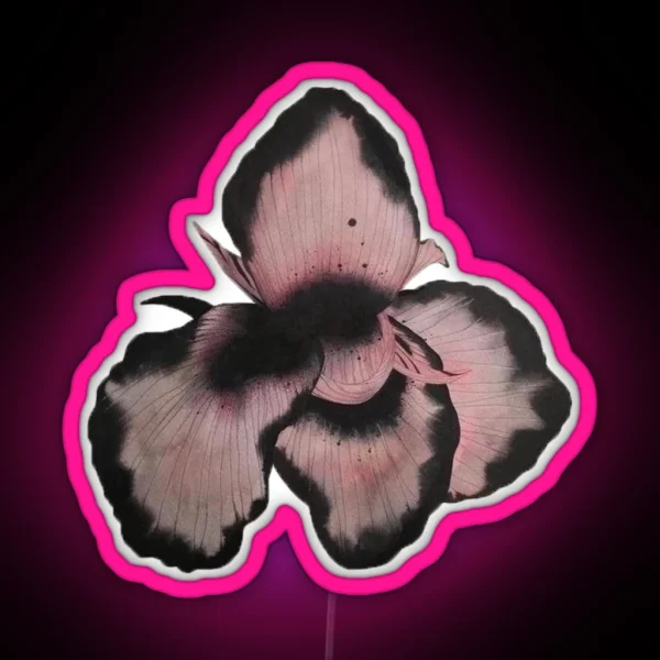 Pink Orchid Flower RGB Neon Sign