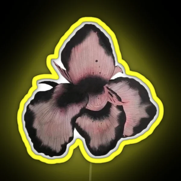 Pink Orchid Flower RGB Neon Sign